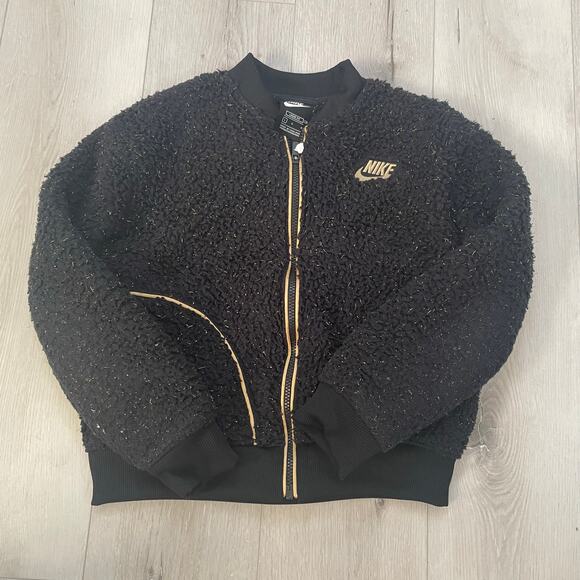 Nike Fleece Zip Up Jacket Boys Youth Size Large - Picture 1 of 7